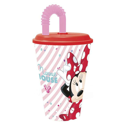 Bicchiere Con Cannuccia Minnie 430Ml St51130 X1