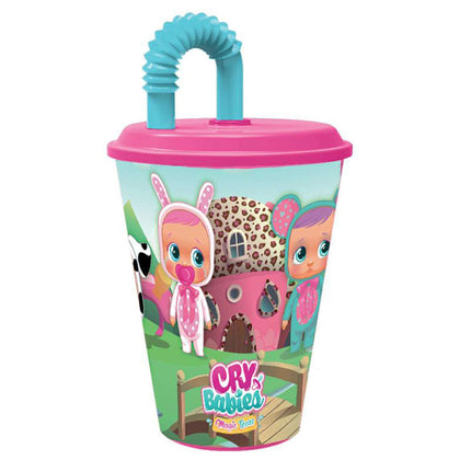 Bicchiere Con Cannuccia Cry Babies 430Ml St00730 X1