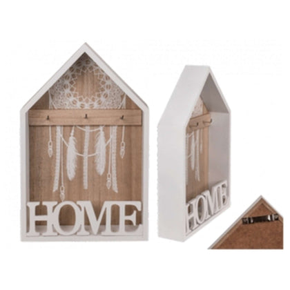 Armadietto Per Chiavi Bianco/Naturale Home Con X1