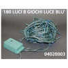 Serie 180 Luci 8 Giochi Blu X1