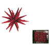 Bx 12 Stelle Glitterate Red Ø10Cm X1