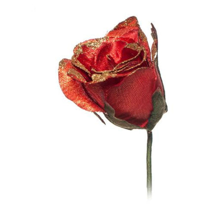 Rose Red/Gold Medium 24 Petali Ba-1638/M X24