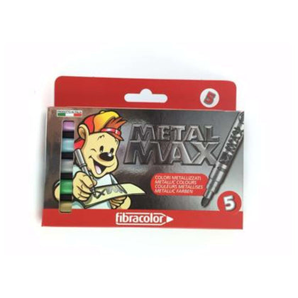 Cf.5 Marcatori Metal Max 5 Colori Promozione X1