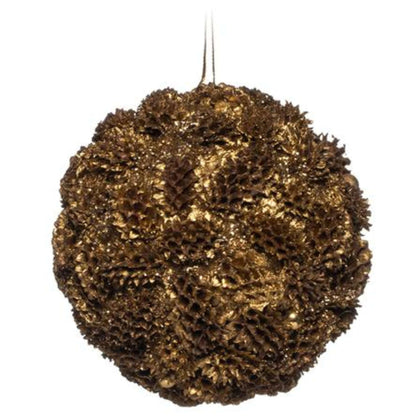 Sfera Decorata Gold/Copper 80Mm. Jy40789/G X12