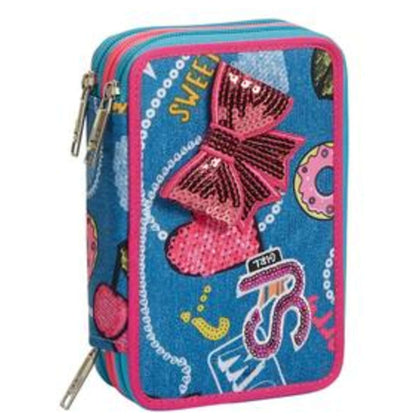 Astuccio 3Zip Sj Gang Denim Girl X1