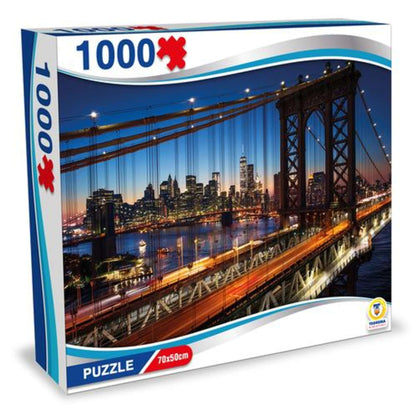 Puzzle Usa - New York.Ponte Di Brooklyn 1000Pz 70X X1