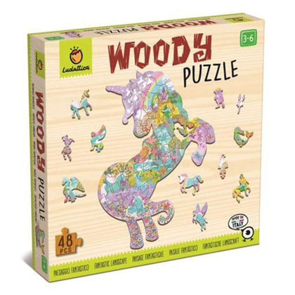 Ludattica Woody Puzzle - Unicorni 21269 X1