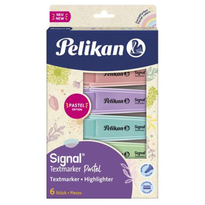 Set 6 Evidenziatori Pelikan Signal Pastel Assortiti X1