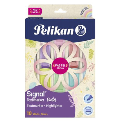 Set 10 Evidenziatori Pelikan Signal Pastel Assortiti X1