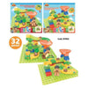 Playset Mattoncini 32Pz Tema Dinosauri 37353 X1