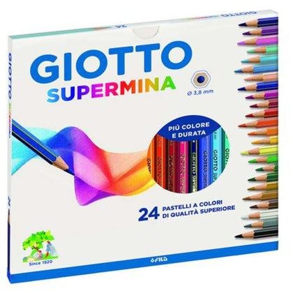 Scatola 24 Pastelli Giotto Supermina 2358 X5