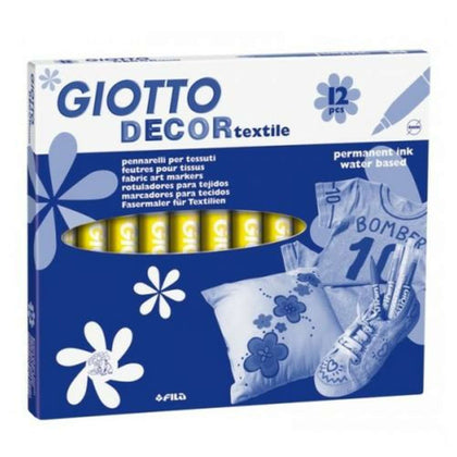 Marker Giotto Textile Giallo Fluo X12
