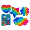 Fidget Pop Toy Rainbow 61/6646 Stella.Cuore.Fiore X1