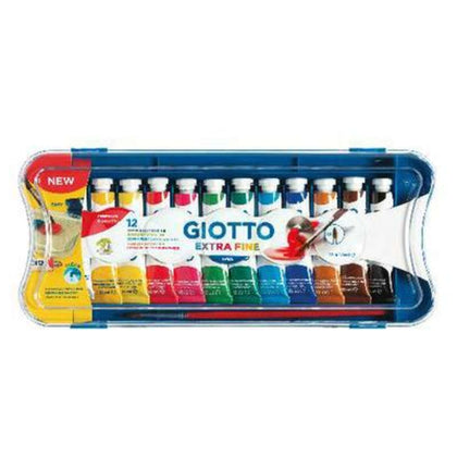 Scatola 12 Tempere Giotto 12Ml. Tubo 4 Art. 3041 X1