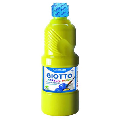 Tempera Acrilica Giotto 500 Ml. Giallo 02 X1