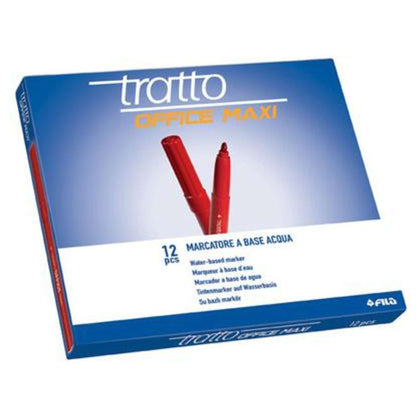 Tratto Office Maxi Rosso 731602 X12