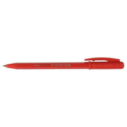 Penna Tratto 1 Green Plastic Rosso 838302 X50