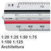 Scalimetro Scala 1:20/125 M+R Uso Architetto X1