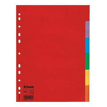 Divisori In Ppl A4 6 Tasti Colorati X1