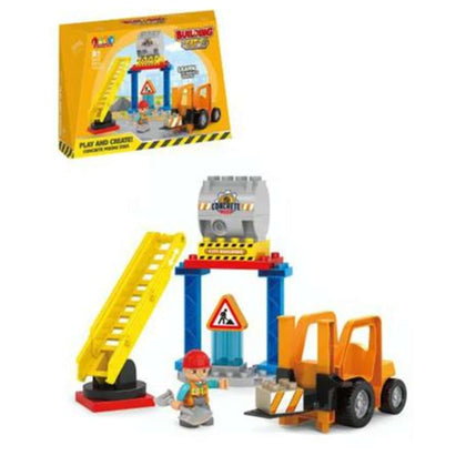 Box 22Pz Mattoncini Playset Tema Cantiere 37349 X1