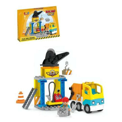 Box 36Pz Mattoncini Playset Tema Cantiere 37350 X1