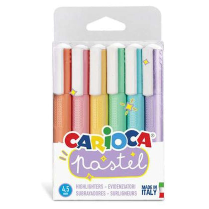 Sc.6 Evidenziatori Pastel Highlighters Carioca 43033 X1