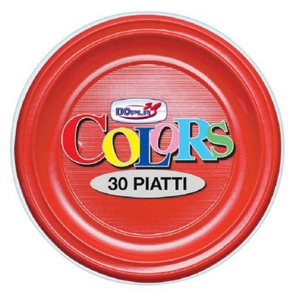 Cf.30 Piatti Piani Rosso X1