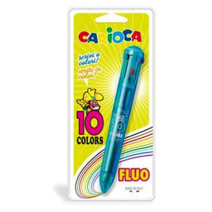 Bl. Penna 10 Colori Fluo Carioca 41500 X12