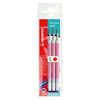 Bl.3 Refill Penna Stabilo Gel Exxx Rosso X1