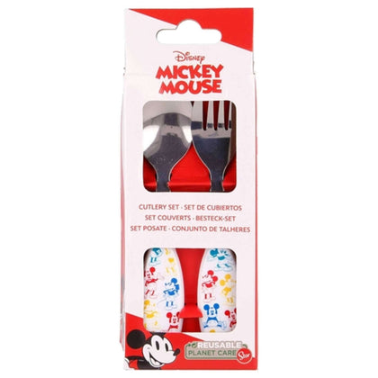 Set 2 Posate Acciaio Mickey St60128 X1