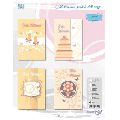 Biglietti Matrimonio 1148/G X12