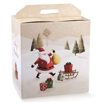 Scatola Bottiglia+Panettone Santa Claus 37148 X1