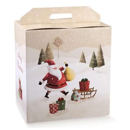 Scatola Bottiglia+Panettone Santa Claus 37149 X1