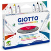 Scatola 6 Turbo Maxi Giotto Glitter 4266 X6