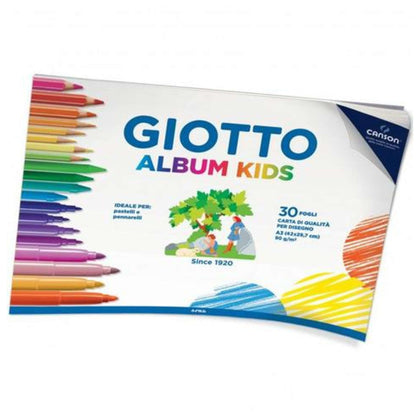 Album Giotto Kids A4 30Fg. 90Gr. Uso Disegno X5