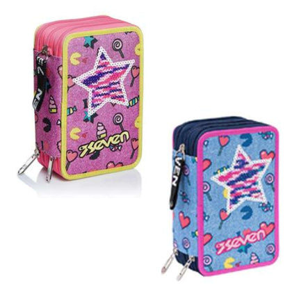 Astuccio 3 Zip Seven Starry Rainbow X1