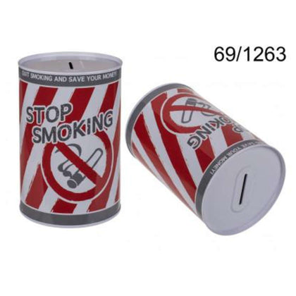 Salvadanaio Metallo Stop Smoking 10X15Cm 69/1263 X1