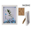 Cornice In Legno Bianco Flowers 10X15Cm 94/2642 X1