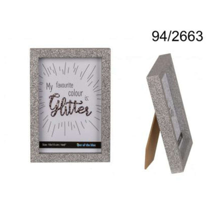 Cornice In Legno Silver Glitter 10X15Cm 94/2663 X1