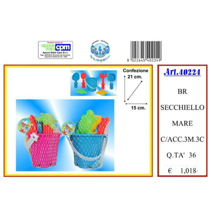 Be Secchiello Mare Con Accessori 40224 X1