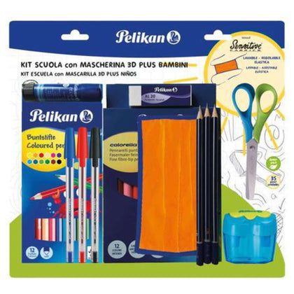 Kit School Pelikan Con Mascherina 3D X1