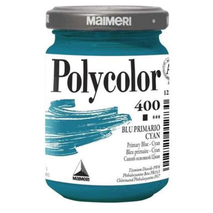 Polycolor 140Ml. Blu Cyan 400 X1