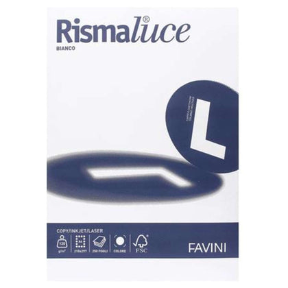 Rismaluce A4 250Ff. 120Gr. Bianco X1