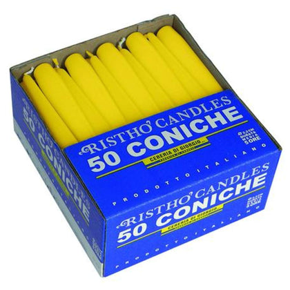 Cand.Coniche Cm.25 Giallo 5615404 X50