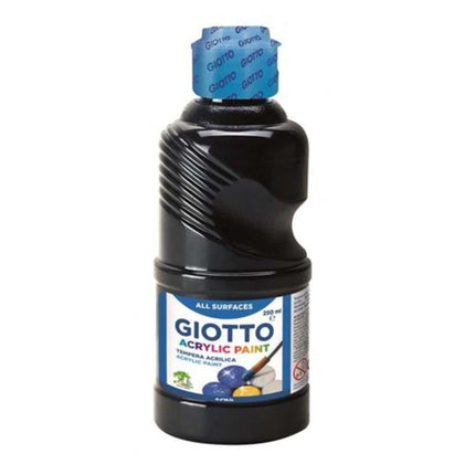 Tempera Acrilica Giotto 250 Ml. Nero 24 X1