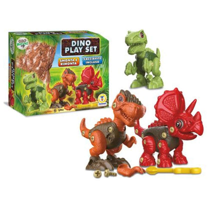 Geo Nature - Playset Dinosauri Smonta E Rimonta 66857 X1