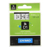 Nastro Dymo D1 9Mm X 7Mt Nero/Bianco X1