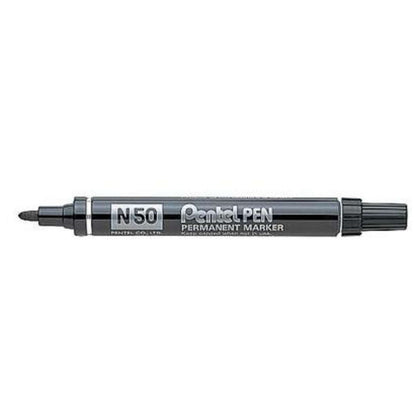 Marker Pentel Punta Tonda N50 Nero X12