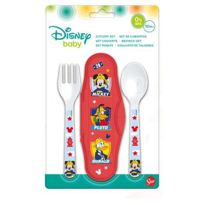 Set 2 Posate Con Astuccio Mickey X1