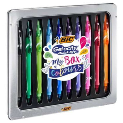 Box 10 Penne Bic Quick Dry Assortite 972040 + X1